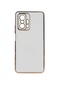 Tecno - Xiaomi Mi 11t Pro 5g - Kılıf Parlak Renkli Bark Silikon Kapak - Beyaz