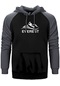 Everest Classic Gri Renk Reglan Kol Kapşonlu Sweatshirt