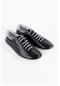 Siyah Deri Erkek Sneaker Ayakkabı-3144-siyah