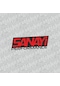Sanayi Performance Sticker Siyah Kırmızı