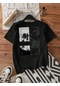 Unisex Every Moment Baskılı Tasarım Tshirt Siyah