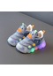 Mavi Twınflames Bebek Işıklı Ayakkabı Yeni Nefes Örgü Ayakkabı Yumuşak Tabanlı Bebek Bebek Ayakkabısı Çocuk Spor Ayakkabı