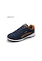 Mavi Erkek Günlük Spor Ayakkabıları Deri Ayakkabı Açık Hava İlkbahar/sonbahar Rahat Düz Yürüyüş Ayakkabısı