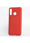 Kilifone - Huawei Uyumlu P30 Lite - Kılıf Mat Renkli Esnek Premier Silikon Kapak - Kırmızı