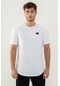 Maraton Sportswear Comfort Erkek Bisiklet Yaka Kısa Kol Basic Beyaz T-Shirt 21614-Beyaz