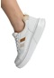 Bağcıklı Kadın Sneaker Ayakkabı Beyaz - Bej-beyaz - Bej