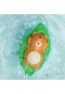 3 Adet Banyo Oyun Oyuncakları Bebek Yüzme Suyu Bebek Zinciri Üzerinde Yüzme Ve Kertenkeleler Çocuklar İçin Turuncu Ayı