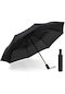 Marlux Tam Otomatik Şemsiye Düz Renk 8 Tel-110 - Siyah
