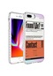 Tecno - İphone Uyumlu İphone 7 Plus - Kılıf Kenarlı Renkli Desenli Elegans Silikon Kapak - No6