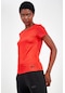 Maraton Active Slimfit Kadın Bisiklet Yaka Kısa Kol Fitness Kırmızı T-Shirt 18516-Kırmızı