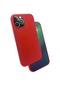 Noktaks - iPhone Uyumlu 12 Pro - Kılıf Soft Prüzsüz Renkli Silk Silikon - Kırmızı