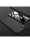 Kilifone - İphone Uyumlu İphone Xs Max 6.5 - Kılıf 3 Parçalı Parmak İzi Yapmayan Sert Ays Kapak - Siyah