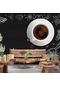 Kahve Desenli Cafe Duvar Kağıdı Baskı