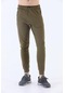 Maraton Sportswear Regular Erkek Ribana Paça Basic Zeytin Eşofman Altı 21014-zeytin Zeytin Yeşili
