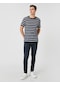 Koton Skinny Fit Kot Pantolon - Michael Jean İndigo Stone 3sam40044nd İndigo - Taş