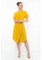 Kadın Kemer Detaylı Aerobin Elbise Sarı-sarı