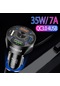 4'ü 1 Arada Araç Şarj Adaptörü 7a 35w Usb Hızlı Şarj Cihazı Led Işıklı 12-32v Araba Suv Arazi Aracı İçin