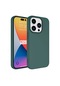 Ekılıf - İphone 15 Pro Max Uyumlu Kılıf İçi Kadife Koruucu Lansman Lsr Kapak - Koyu Yeşil