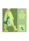 Hyt-yağmurluk Seti Çocuk Karikatür Sevimli Kapüşonlu Kalınlaştırılmış Çanta Xxl-yeşil