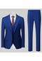 Ikkb Erkek İş Gündelik Takım Elbise Koyu Mavi
