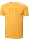 Helly Hansen Logo Erkek Sarı Bisiklet Yaka Tişört
