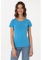 U.s. Polo Assn. Kadın Turkuaz Tişört Basic 50297915-vr093 Turkuaz