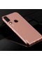 Noktaks - Huawei Uyumlu Huawei Honor Play - Kılıf Dört Köşesi Renkli Arkası Şefaf Lazer Silikon Kapak - Rose Gold