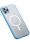 iPhone Uyumlu 13 Pro Max Kılıf Lopard Mokka Wireless Kapak - Mavi