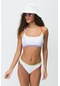 Renkli Biyeli Bikini Takım 3279 Beyaz-beyaz