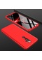 Tecno - Oppo A5 2020 - Kılıf 3 Parçalı Parmak İzi Yapmayan Sert Ays Kapak - Kırmızı