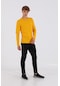 Maraton Sportswear Regular Erkek Bisiklet Yaka Uzun Kol Basic Sarı Sweatshirt 20906-sarı