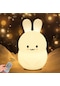 Xiaoqityh Gece Lambası Sevimli Bebek Gece Lambası Lambası Şarj Edilebilir Silikon Led Gece Lambası Hayvan Kreş Lambası Yatak Odası Taşınabilir Işık Büyük Tavşan Xiaoqityh