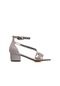 M2s Gümüş Saten Simli Taş Detaylı Kız Çocuk Klasik Ayakkabı Gümüş