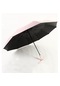 Hyt-taşınabilir Otomatik Şemsiye Güneş Korumalı Yağmura Dayanıklı Kalınlaştırılmış Katlanır Şemsiye-açık Pembe - Gri