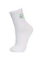 Defacto Kadın Pamuklu Aslan Burcu Simgeli Soket Çorap C8406axnswt1