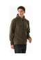 Kapüşonlu Kanguru Cepli Polar Sweatshirt 25kerk6045205544-haki Haki