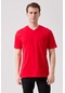 Galanthus V Yaka T-shirt - Nefes Alabilir, Rahat Ve Şık Tasarım Kırmızı