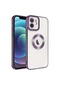 Mutcase - İphone Uyumlu İphone 11 - Kılıf Kamera Korumalı Tatlı Sert Omega Kapak - Derin Mor