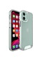 Noktaks - iPhone Uyumlu 12 - Kılıf Koruyucu Tatlı Sert Gard Silikon - Renksiz