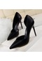 Siyah Kadın Pompaları Bayanlar Yüksek Topuklu Ayakkabı Kadın Ayakkabı Gelin Düğün Ayakkabı Topuklu Klasik Pompalar Stiletto