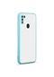 Mutcase - Samsung Uyumlu Galaxy A11 - Kılıf Arkası Buzlu Renkli Düğmeli Hux Kapak - Turkuaz