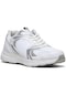 Tonny Black Unisex Beyaz Gümüş Faylon Taban Bağcıklı Spor Ayakkabı