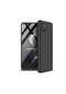 Noktaks - Samsung Galaxy Uyumlu A81 Note 10 Lite - Kılıf 3 Parçalı Parmak İzi Yapmayan Sert Ays Kapak - Siyah