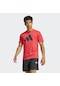 Adidas Jc5345 Tr-es Fr Logo T Erkek T-shirt Kırmızı