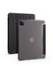 Kilifone - İpad Uyumlu İpad Pro 11 2020 2.nesil - Kılıf Kalem Bölmeli Stand Olabilen Origami Tri Folding Tablet Kılıfı - Siyah