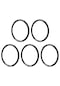 Suntek 5x Bisiklet Alt Braket Conta Yıkayıcı Bb Spacer 30mm-t1mm Siyah
