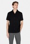 Colins Regular Fit Shirt Neck Düz Erkek Siyah Kısa Kol Gömlek Cl1072864 Q1.v2 Blk Siyah