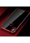 Mutcase - Xiaomi Uyumlu Mi A2 Lite - Kılıf Dört Köşesi Renkli Arkası Şefaf Lazer Silikon Kapak - Kırmızı