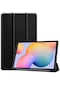 Noktaks - Samsung Galaxy Uyumlu Tab S7 Fe Lte T737-t736-t733-t730 - Smart Cover Stand Tablet Kılıfı - Siyah