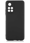 Kilifone - Xiaomi Uyumlu Redmi Note 11 Pro Plus 5g - Kılıf Mat Renkli Esnek Premier Silikon Kapak - Siyah